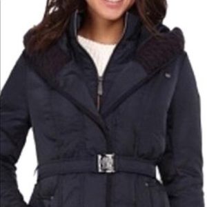 Vince Camuto Navy winter puffer down coat
